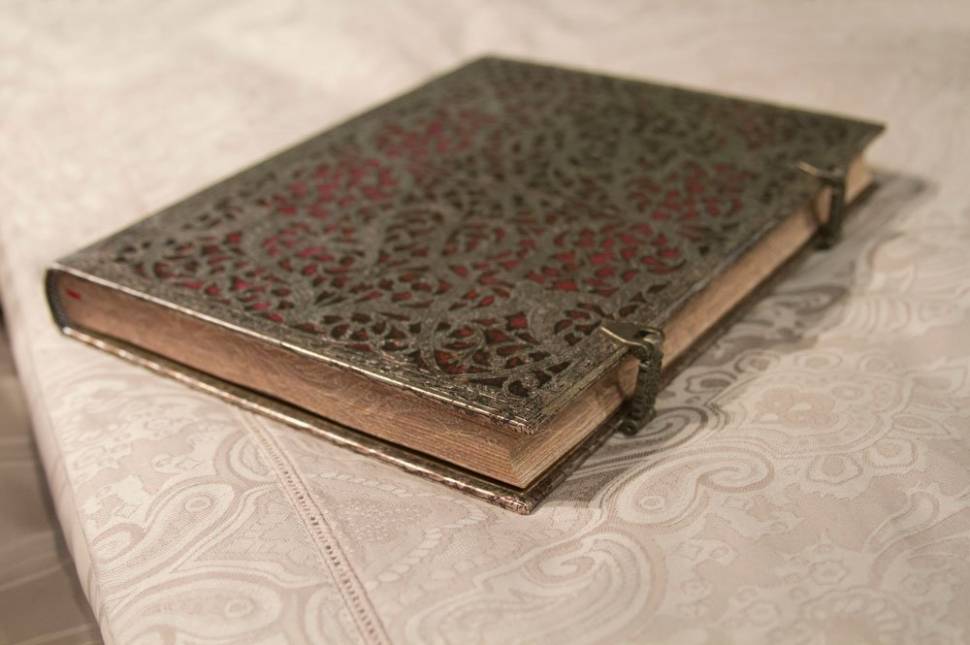 Средний блокнот Paperblanks Серебрянная филигрань Розовый