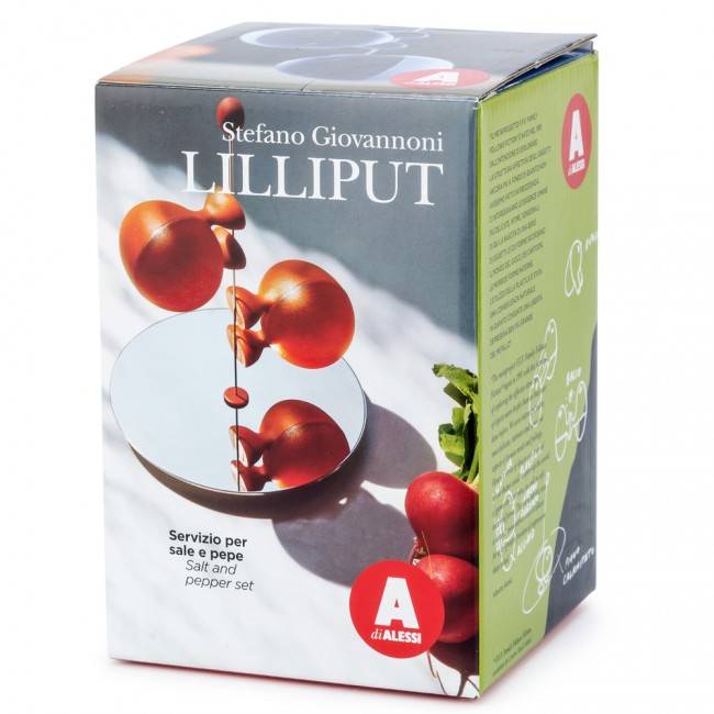 Набор шейкеров для соли и перца Lilliput Alessi Черный/Белый
