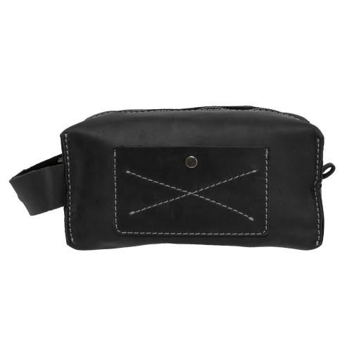 Сумка кожаная для путешествий Black Brier Черная (TB-1-35)