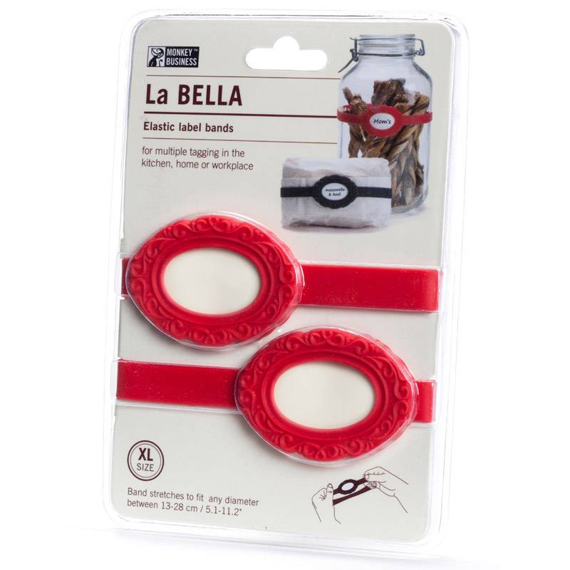 Набор универсальных бирок Monkey Business La Bella XL Красный