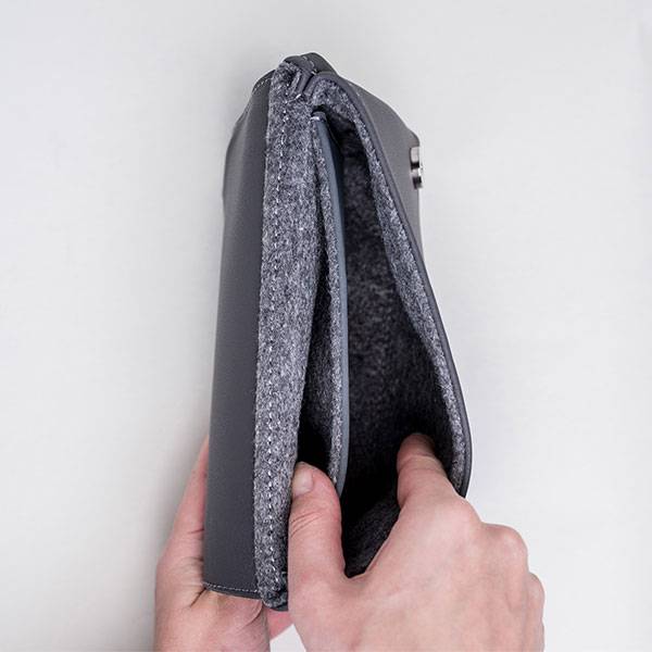 Поясная сумка из экокожи Ornament Графит