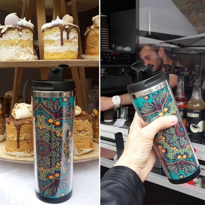 Термокружка Ziz Золотые Узоры (380 мл)