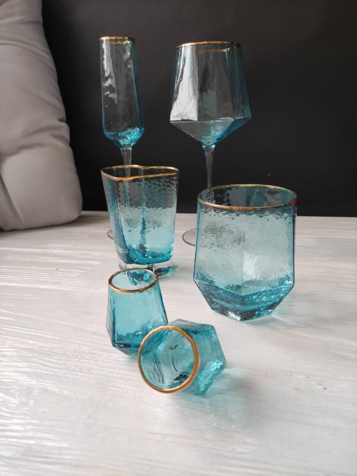 Набор рюмок Бирюза (6 шт) 55 мл