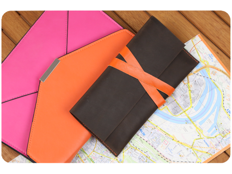 Кожаный дорожный кейс BlankNote Орех Мандарин