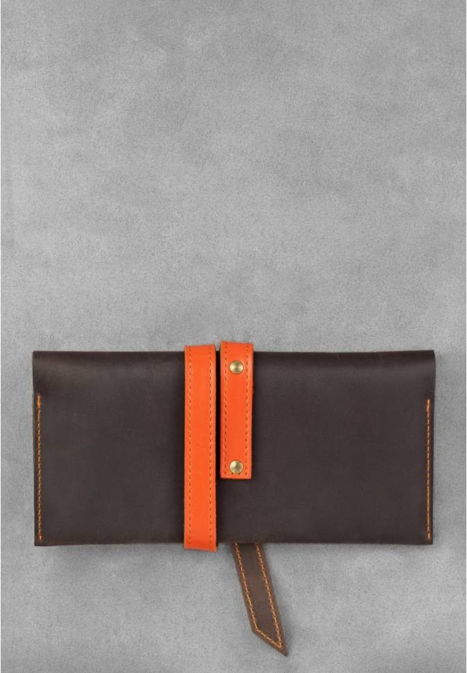 Кожаный дорожный кейс BlankNote Орех Мандарин