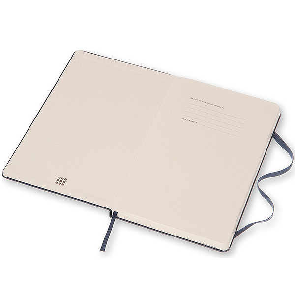 Средний блокнот Moleskine Classic Твердая обложка Сапфир Чистые листы