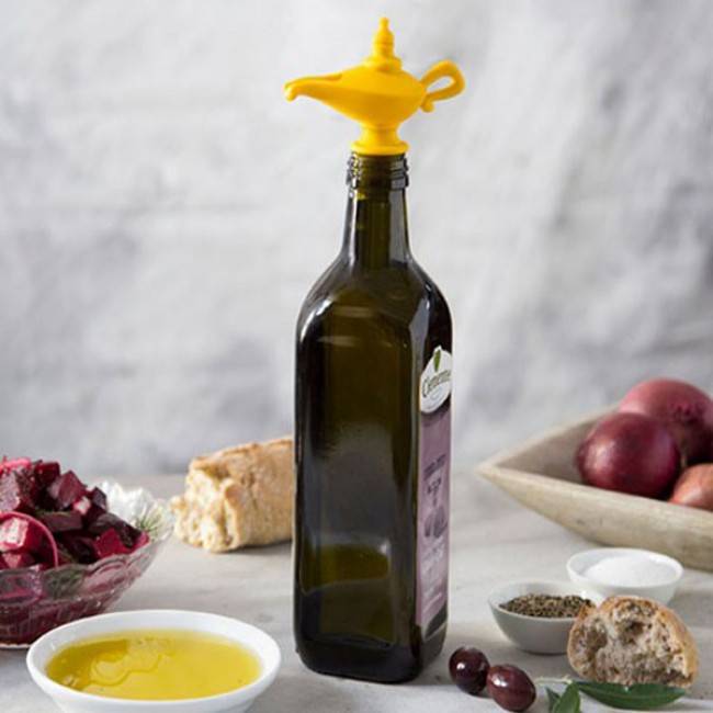 Силиконовая пробка и дозатор для бутылки Peleg Design Oiladdin