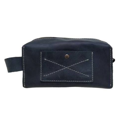 Сумка кожаная для путешествий Black Brier Синяя (TB-1-97)