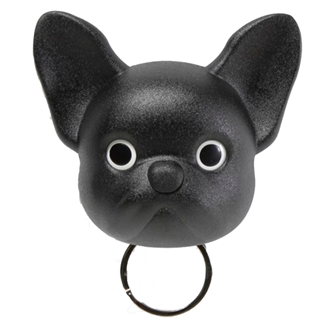 Ключниця настінна Qualy Frenchy Dog Чорна