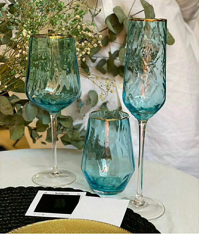 Бокал для шампанского Голубая волна 275 мл