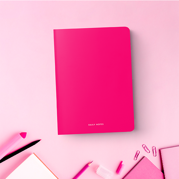 Тетрадь Daily Notes Pink Чистые листы