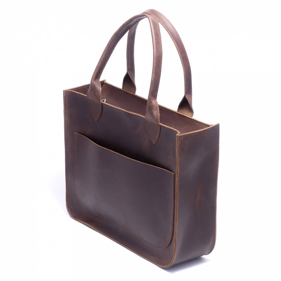 Шкіряна сумка Перфект Dekey Коньяк