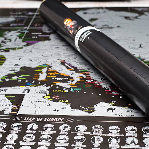 Скретч карта Європи My Map Europe edition