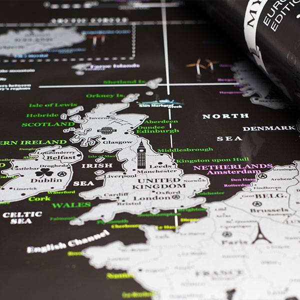 Скретч карта Європи My Map Europe edition
