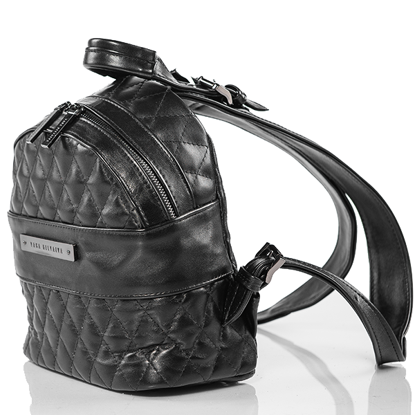 Рюкзак шкіряний стьобаний Мона-2 Yana Belyaeva Чорний