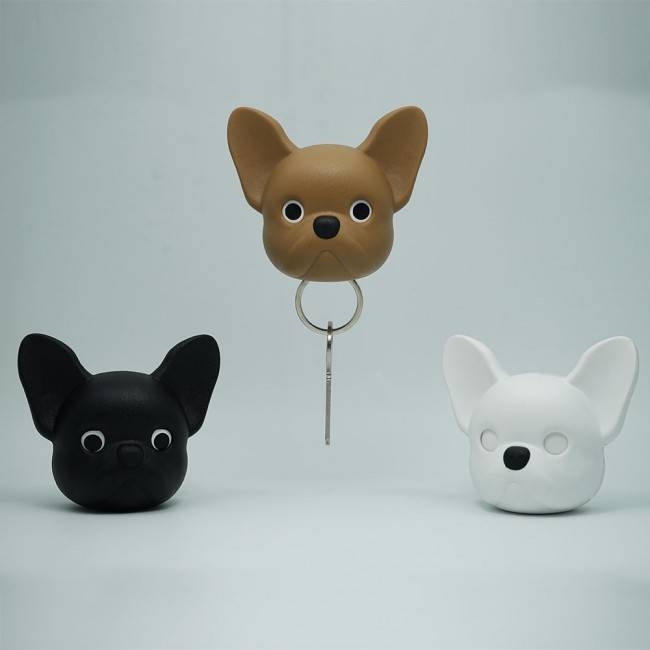Ключниця настінна Qualy Frenchy Dog Коричнева Ключниця настінна Qualy Frenchy Dog Коричнева