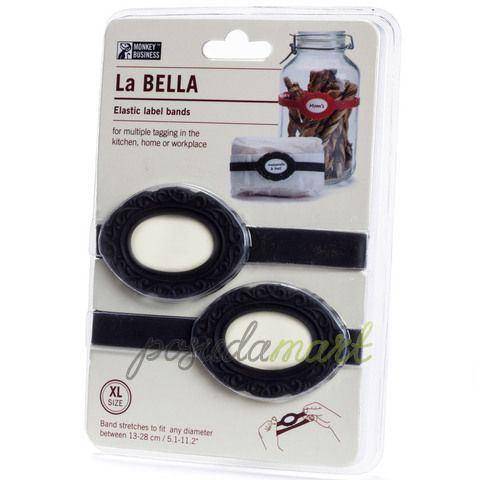 Набор универсальных бирок Monkey Business La Bella XL Черный