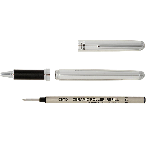 Керамическая ручка-роллер OHTO Liberty Серебро