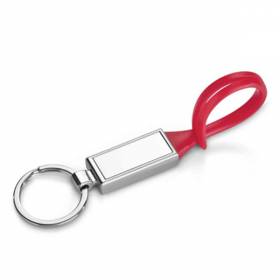 Брелок металевий і PVC Червоний