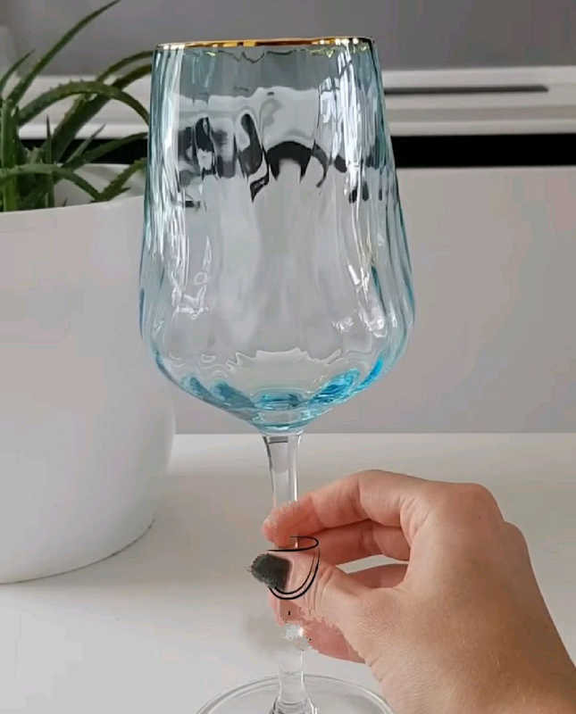 Бокал для вина Голубая волна 550 мл