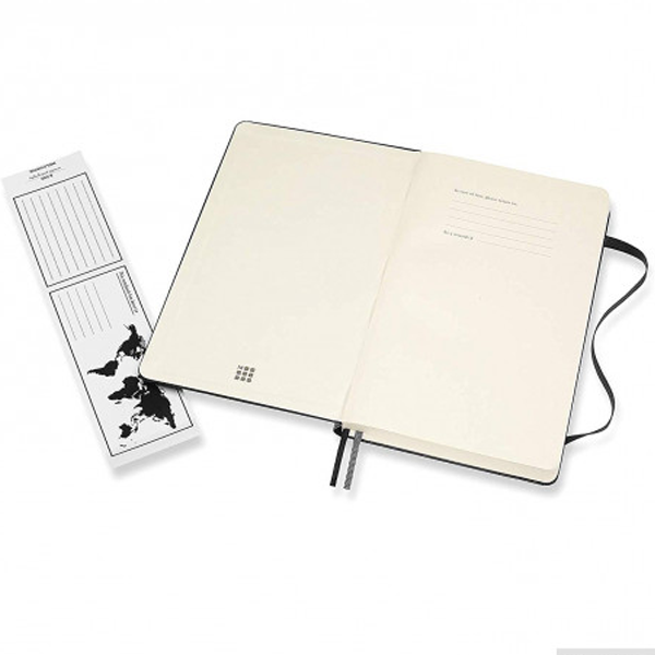 Середній блокнот Moleskine Classic Expanded Тверда обкладинка Чорний Точка
