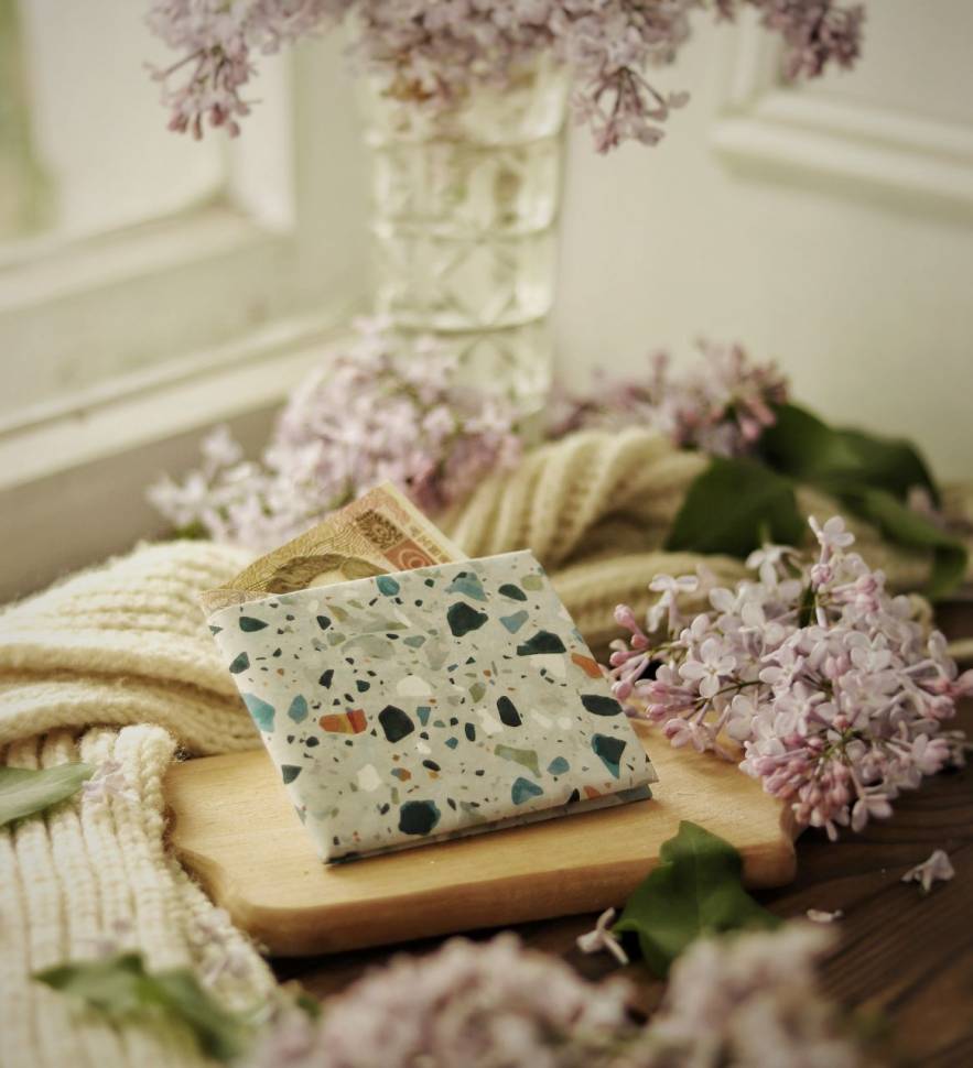 Кошелек Paper Ninja Terrazzo На Магните