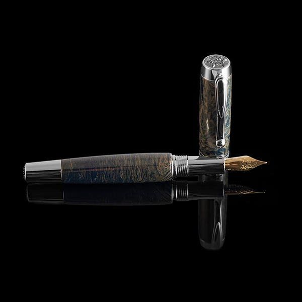 Авторская Перьевая ручка Kaminskiy Studio Черное Золото