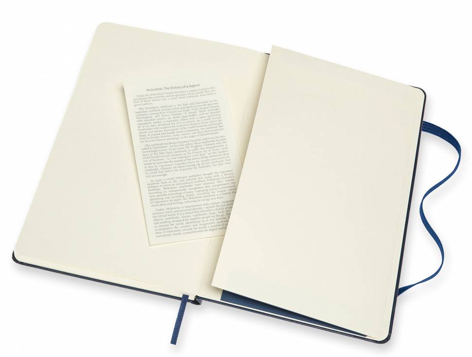 Средний Блокнот Moleskine Classic Extra Линия-Чистые листы Сапфир