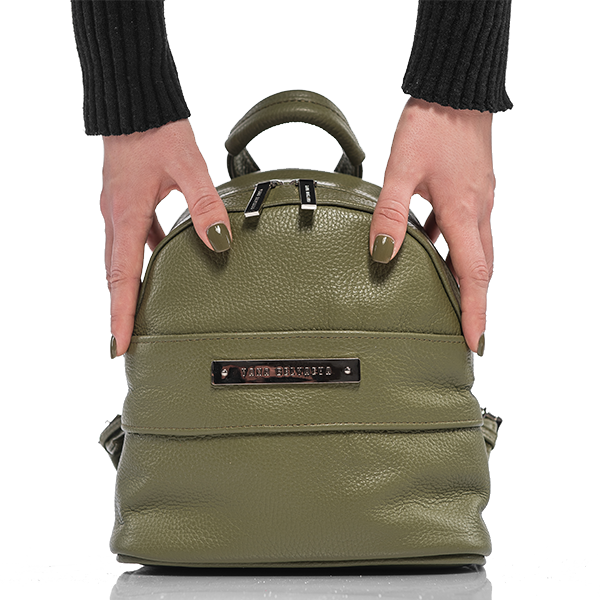 Рюкзак шкіряний Мона-2 Yana Belyaeva Хакі