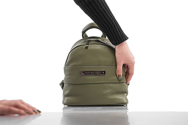 Рюкзак шкіряний Мона-2 Yana Belyaeva Хакі