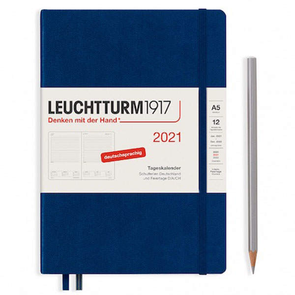 Средний Ежедневник Leuchtturm1917 Темно-синий 2021