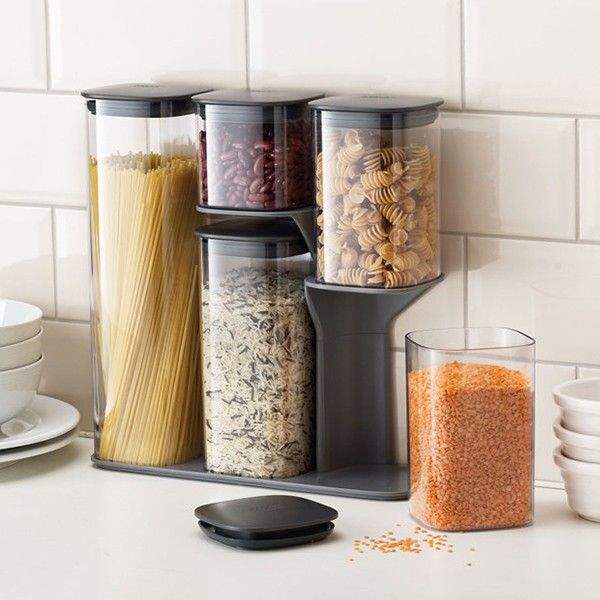 Набір Ємностей для Зберігання Joseph Joseph Podium Чорні