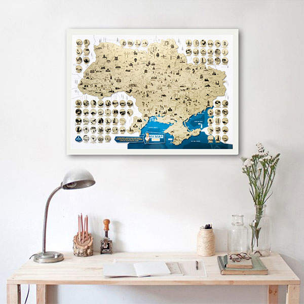 Скретч-карта України My Map Ukraine edition