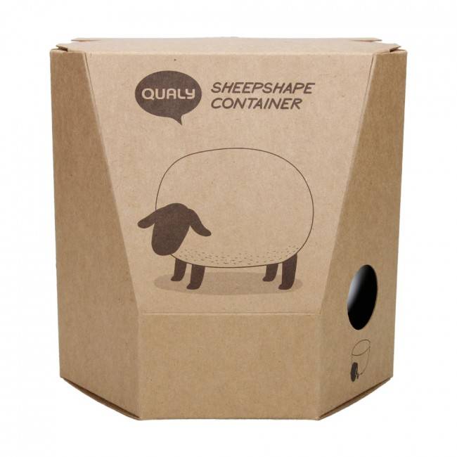 Контейнер для зберігання ватних паличок і дисків Qualy Sheepshape Cotton Box White