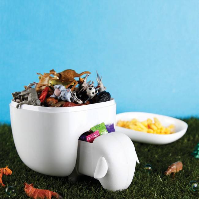 Контейнер для зберігання ватних паличок і дисків Qualy Sheepshape Cotton Box White