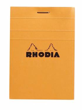 Блокнот Rhodia Pad в клетку 7,4х10,5 см Оранжевый