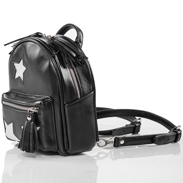 Рюкзак кожаный Star Mini Yana Belyaeva Черный