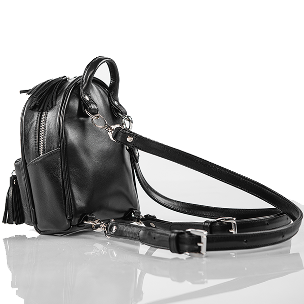 Рюкзак кожаный Star Mini Yana Belyaeva Черный