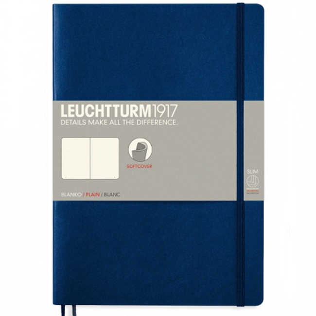 Блокнот Leuchtturm1917 Мягкий Composition Темно-синий Чистые листы (349299)