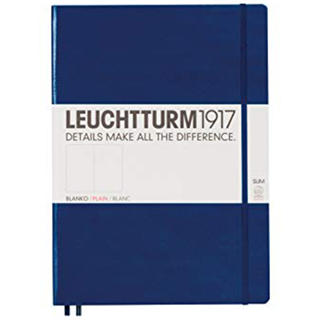 Блокнот Leuchtturm1917 MasterSlim Темно-синій Чисті аркуші (342928)