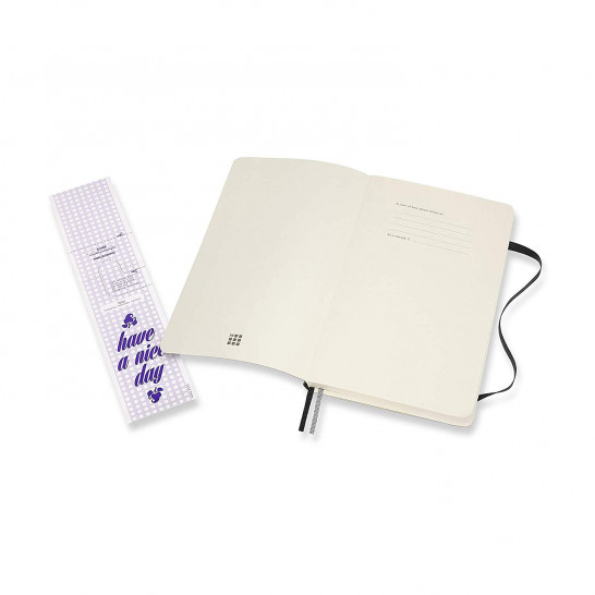 Середній блокнот Moleskine Classic Expanded М&#39;яка обкладинка Чорний Лінія