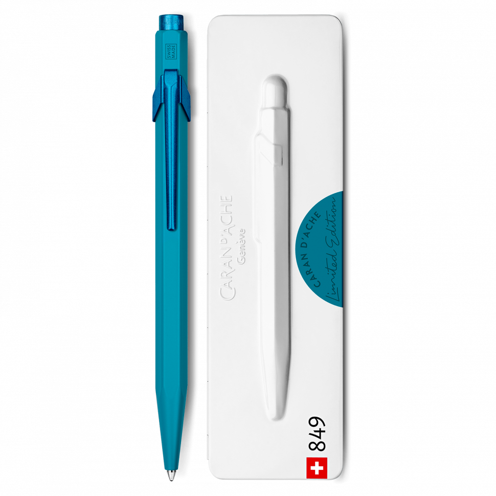 Ручка Caran d'Ache 849 Claim Your Style Монохром Ментол + box