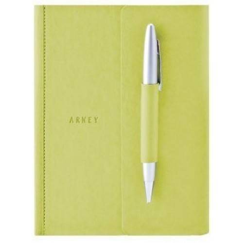 Блокнот Arwey Flavin Зеленый с ручкой