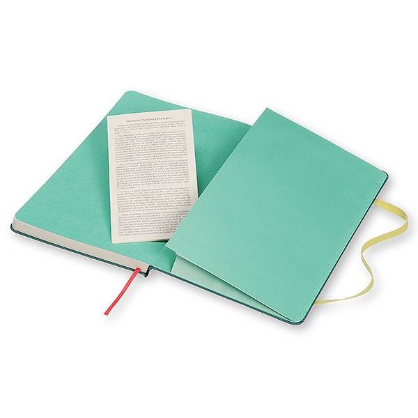 Средний блокнот Moleskine Contrast Зеленый Шалфей Зеленый Твердая обложка
