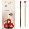 Набор простых карандашей HB Caran d'Ache Swiss Wood (2 карандаша + точилка + ластик)