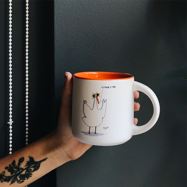 Чашка Gifty Гусь Суперстар 350 мл