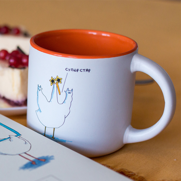 Чашка Gifty Гусь Суперстар 350 мл