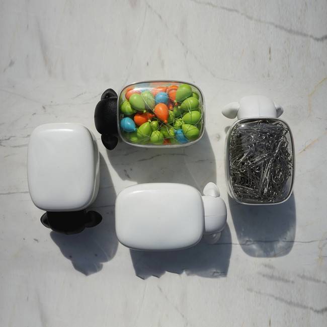 Контейнер Sheepshape Container Junior Qualy Черно-белый