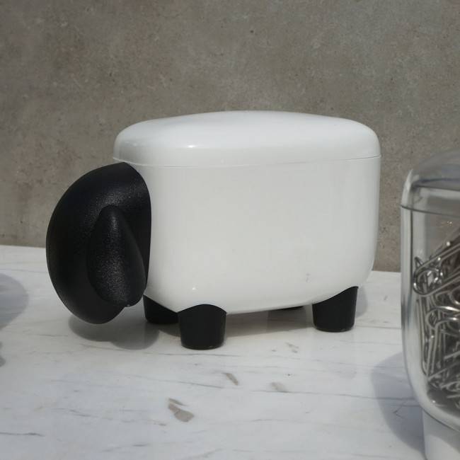 Контейнер Sheepshape Container Junior Qualy Черно-белый