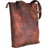 Кожаная сумка-шоппер AV2 Коричневая (B317)